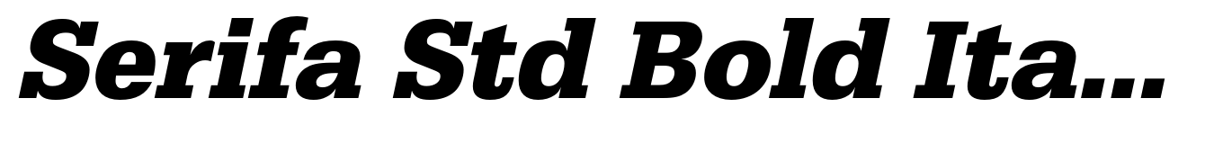 Serifa Std Bold Italic
